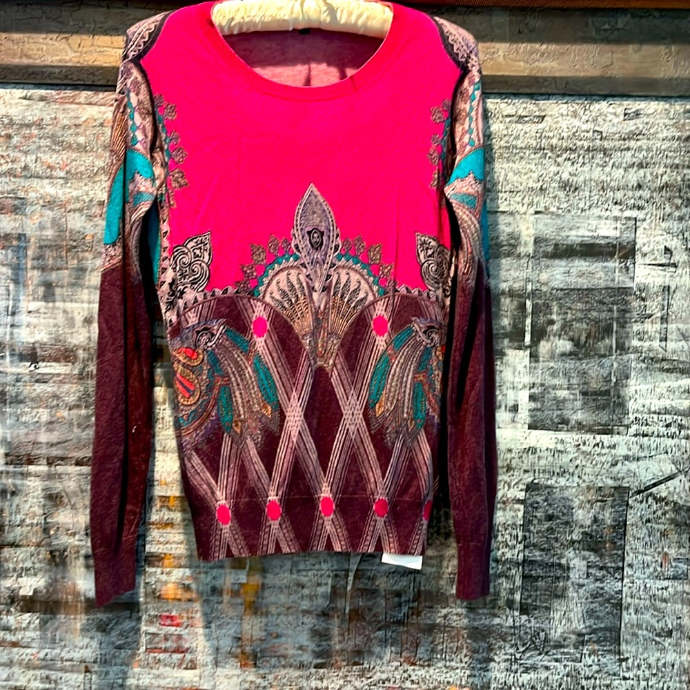 ETRO Milano cashmere/silk blend sweater, EU 40  US 4